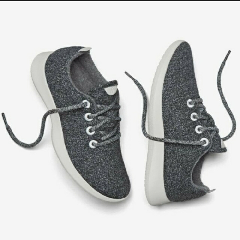 Allbirds wool runner gray casual lace up sneakers womens 8
